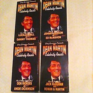 VHS Dean Martin Celeb Roast 4 Tapes Carson Ball Klugman Rickles 1998-1999 Vintag